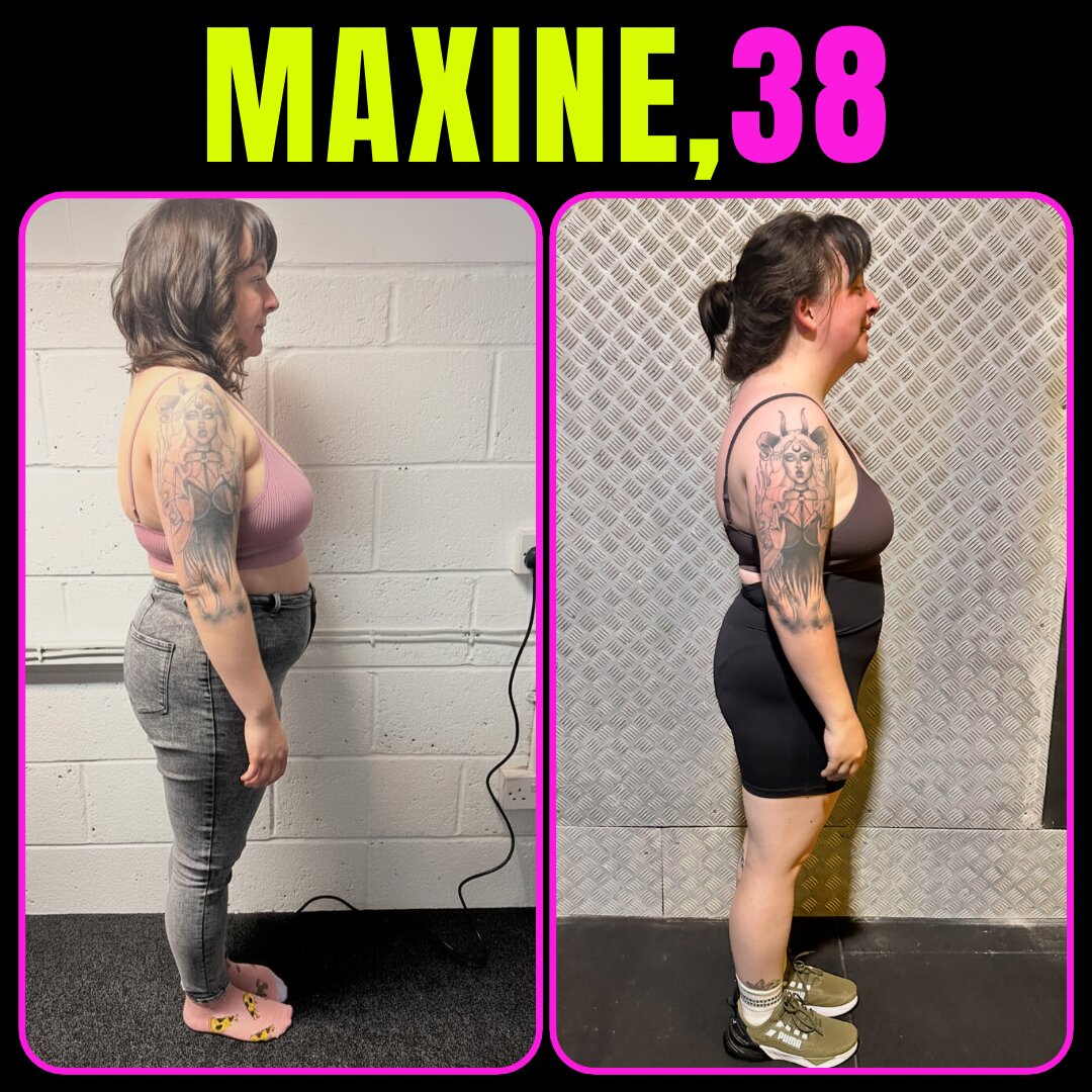 Maxine, 36 — Mindset Body Transformations before and after